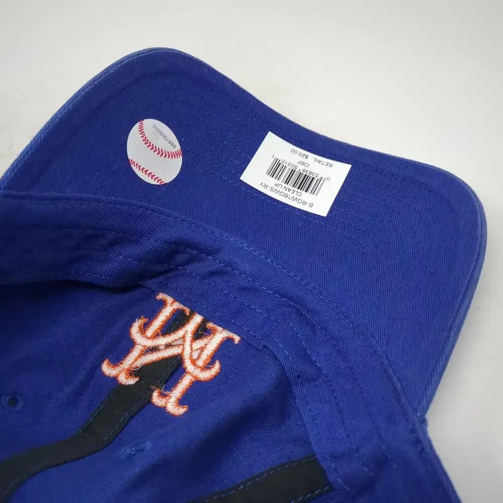 New York Mets MLB '47 Brand Baseball Cap Blue Orange Adjustable One Size OS